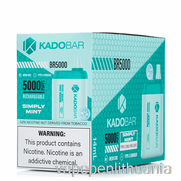 [5 Pakuotės] Kado Bar Br5000 Vienkartinis Vape Skystis